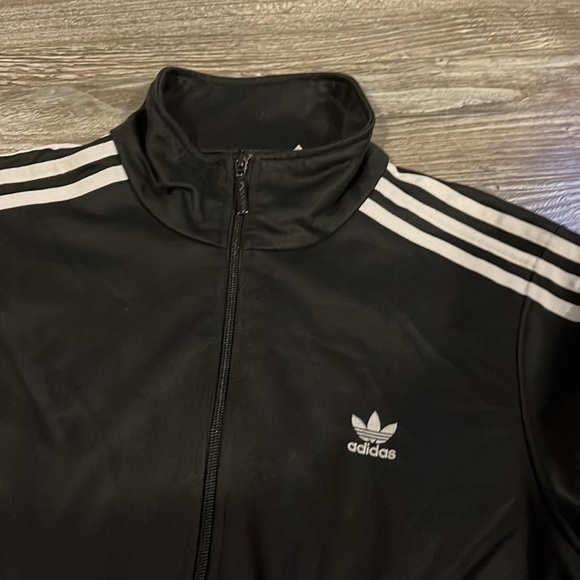 Adidas Women’s Full Zip Track Jacket Large Black double zip - Picture 10 of 10